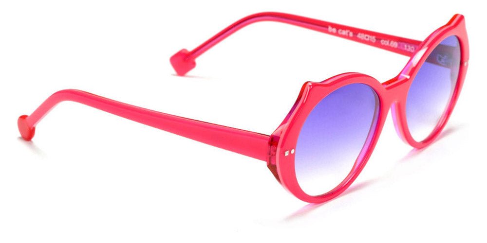 Sabine Be® Mini Be Cat'S Sun SB Mini Be Cat'S Sun 69 48 - Shiny Neon Pink Sunglasses