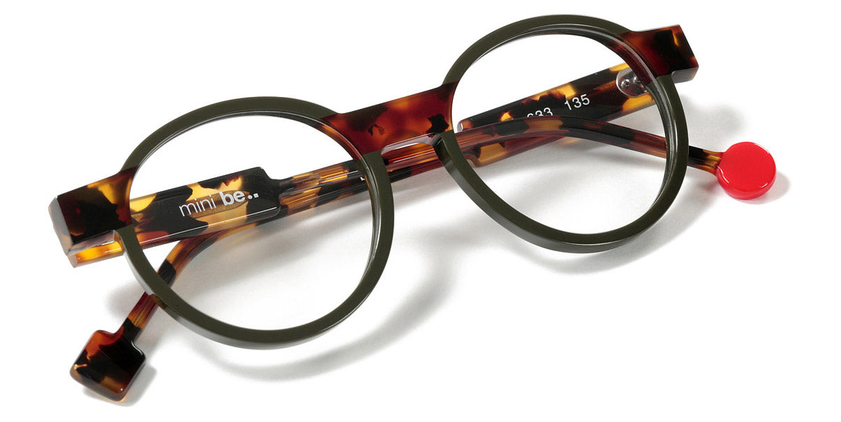 Sabine Be® Mini Be Clever SB Mini Be Clever 633 45 - Shiny Khaki / Shiny Tawny Scale Eyeglasses