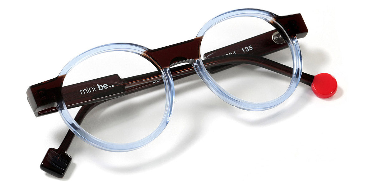 Sabine Be® Mini Be Clever SB Mini Be Clever 634 45 - Shiny Translucent Light Blue / Shiny Translucent Brown Eyeglasses