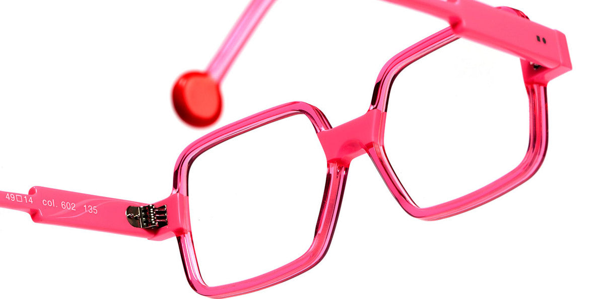 Sabine Be® Mini Be Clush SB Mini Be Clush 602 49 - Shiny Translucent Raspberry / Shiny Neon Pink Eyeglasses