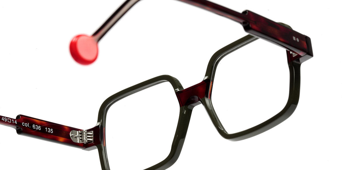 Sabine Be® Mini Be Clush SB Mini Be Clush 636 49 - Shiny Khaki / Shiny Cherry Tortoiseshell Eyeglasses