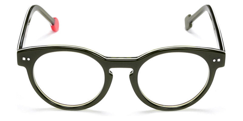 Sabine Be® Mini Be Crazy SB Mini Be Crazy 170 44 - Shiny Translucent Dark Green / White / Shiny Translucent Dark Green Eyeglasses