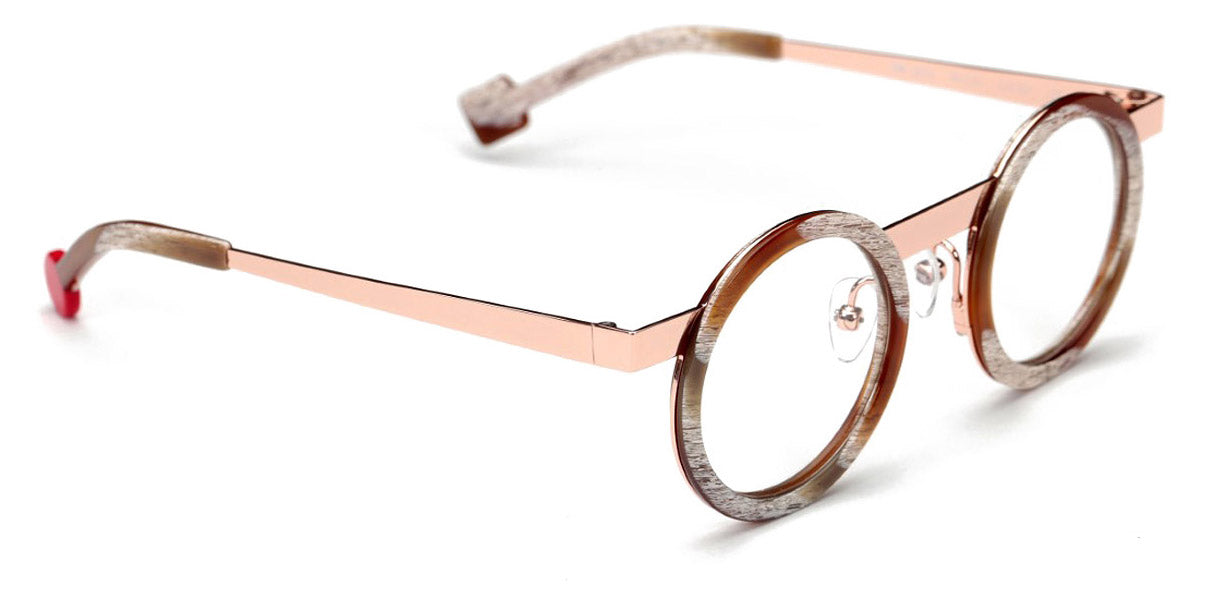 Sabine Be® Mini Be Gipsy SB Mini Be Gipsy 351 39 - Shiny Vintage Horn / Polished Rose Gold Eyeglasses