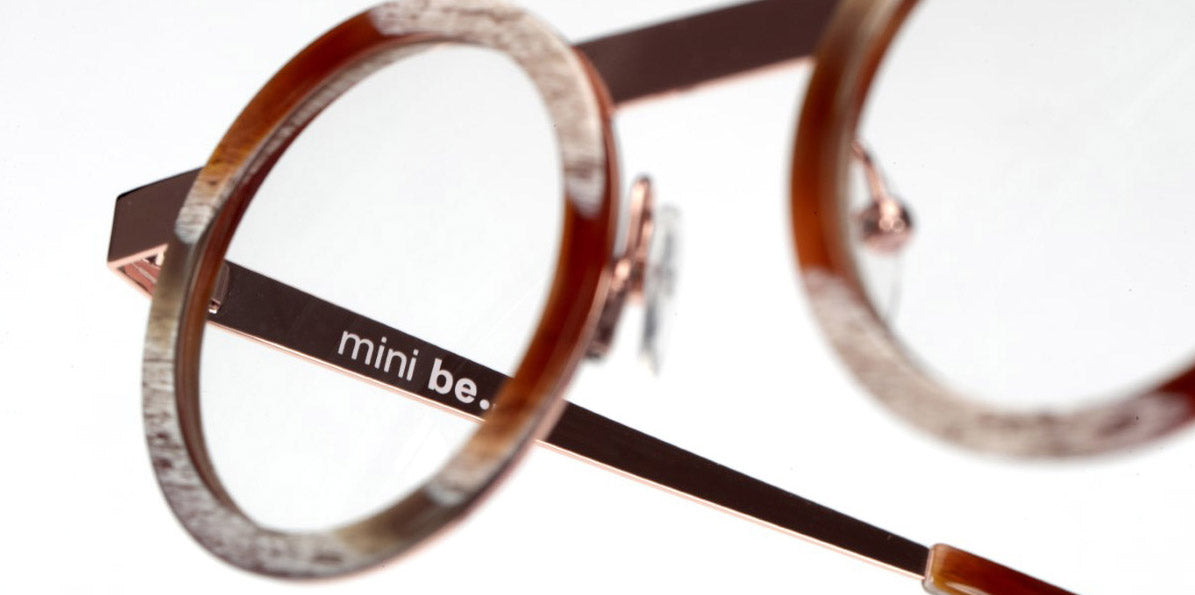 Sabine Be® Mini Be Gipsy SB Mini Be Gipsy 351 39 - Shiny Vintage Horn / Polished Rose Gold Eyeglasses