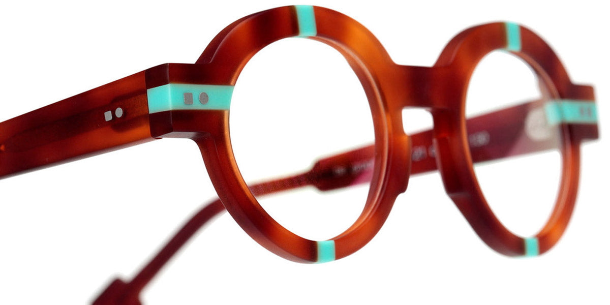 Sabine Be® Mini Be Groom SB Mini Be Groom 372 40 - Matt Blonde Tortoise / Matt Turquoise Eyeglasses