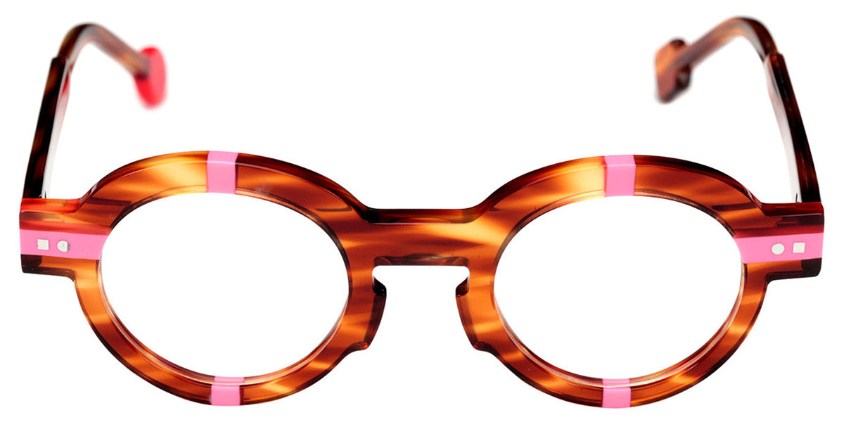 Sabine Be® Mini Be Groom SB Mini Be Groom 454 40 - Shiny Veined Blond Tortoise / Shiny Neon Pink Eyeglasses