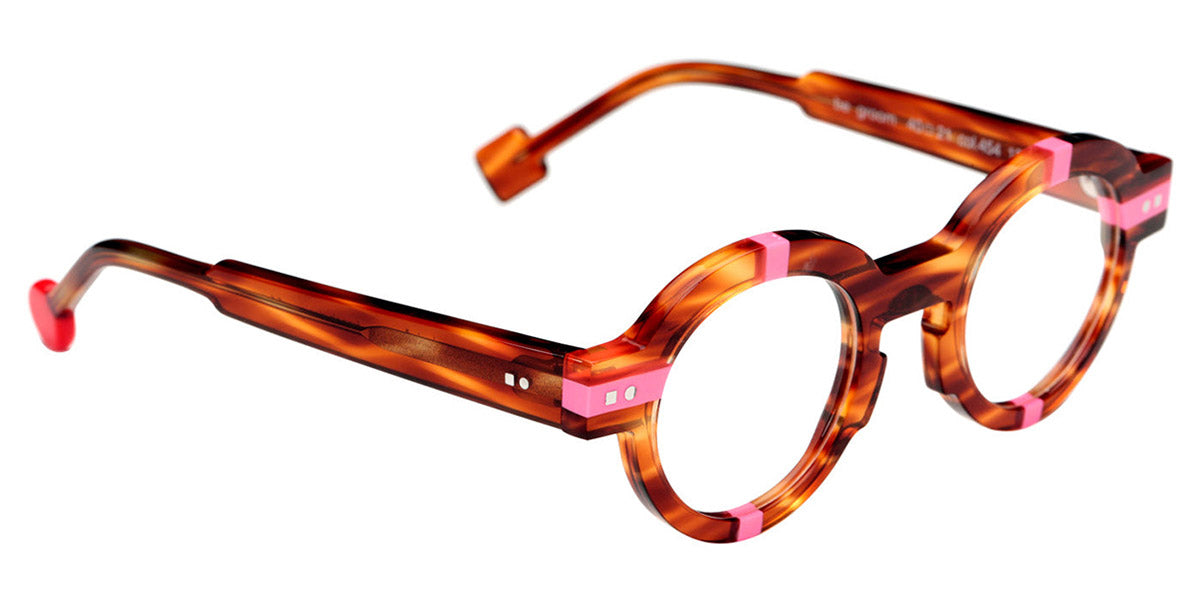 Sabine Be® Mini Be Groom SB Mini Be Groom 454 40 - Shiny Veined Blond Tortoise / Shiny Neon Pink Eyeglasses