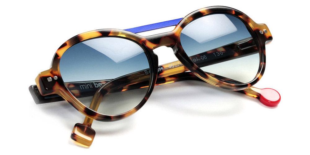 Sabine Be® Mini Be Hype Sun T49 SB Mini Be Hype Sun T49 06 49 - Shiny Tokyo Tortoise / Satin Blue Klein Sunglasses