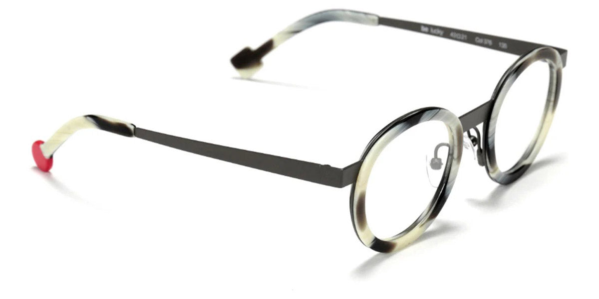 Sabine Be® Mini Be Lucky SB Mini Be Lucky 01 43 - Matte Horn / Satin Ivory Eyeglasses