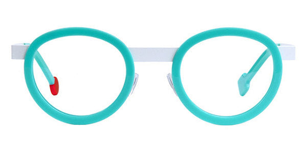 Sabine Be® Mini Be Lucky SB Mini Be Lucky 118 43 - Shiny Turquoise / Satin White Eyeglasses