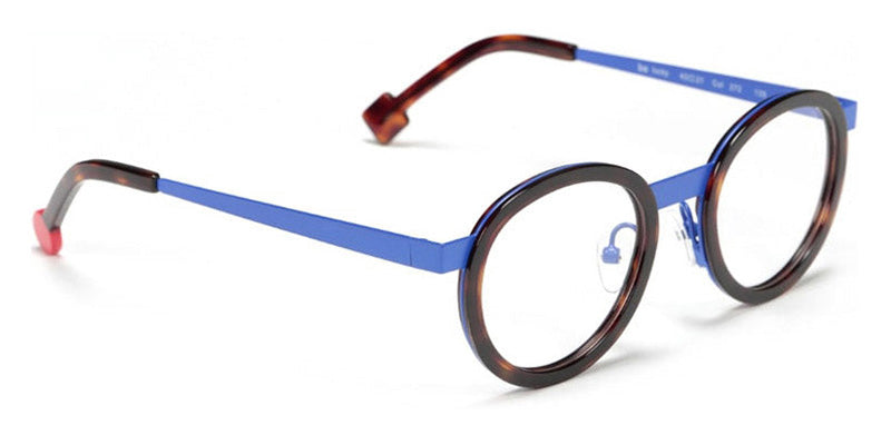 Sabine Be® Mini Be Lucky SB Mini Be Lucky 272 43 - Shiny Cherry Tortoise / Satin Blue Klein Eyeglasses
