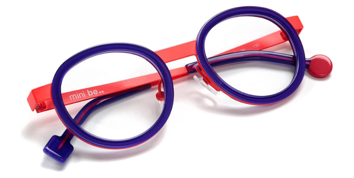 Sabine Be® Mini Be Lucky SB Mini Be Lucky 66 43 - Shiny Purple / Satin Neon Orange Eyeglasses