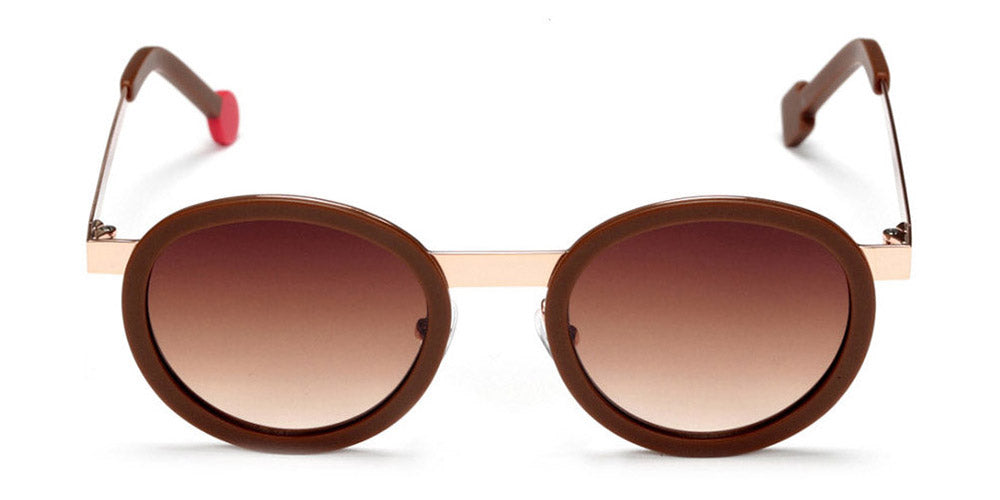 Sabine Be® Mini Be Lucky Sun SB Mini Be Lucky Sun 04 43 - Matte Brown / Polished Rose Gold Sunglasses