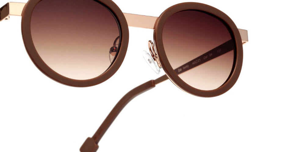 Sabine Be® Mini Be Lucky Sun SB Mini Be Lucky Sun 04 43 - Matte Brown / Polished Rose Gold Sunglasses