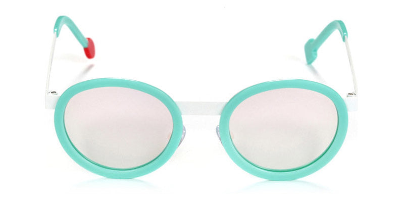 Sabine Be® Mini Be Lucky Sun SB Mini Be Lucky Sun 118 43 - Shiny Turquoise / Satin White Sunglasses