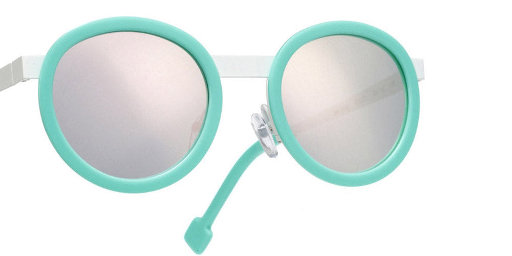 Sabine Be® Mini Be Lucky Sun SB Mini Be Lucky Sun 118 43 - Shiny Turquoise / Satin White Sunglasses