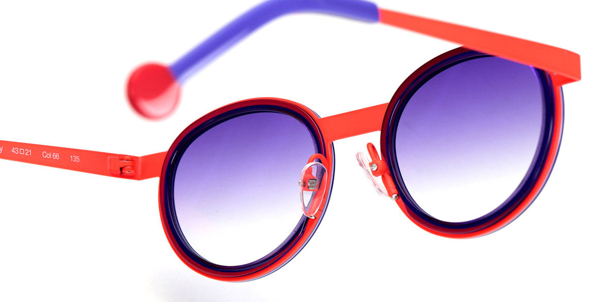 Sabine Be® Mini Be Lucky Sun SB Mini Be Lucky Sun 66 43 - Shiny Purple / Satin Neon Orange Sunglasses