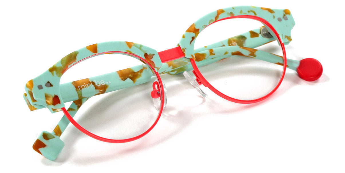 Sabine Be® Mini Be Master Pantos SB Mini Be Master Pantos 592 45 - Matt Marbled Turquoise / Satin Neon Orange Eyeglasses