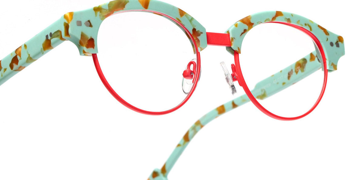 Sabine Be® Mini Be Master Pantos SB Mini Be Master Pantos 592 45 - Matt Marbled Turquoise / Satin Neon Orange Eyeglasses