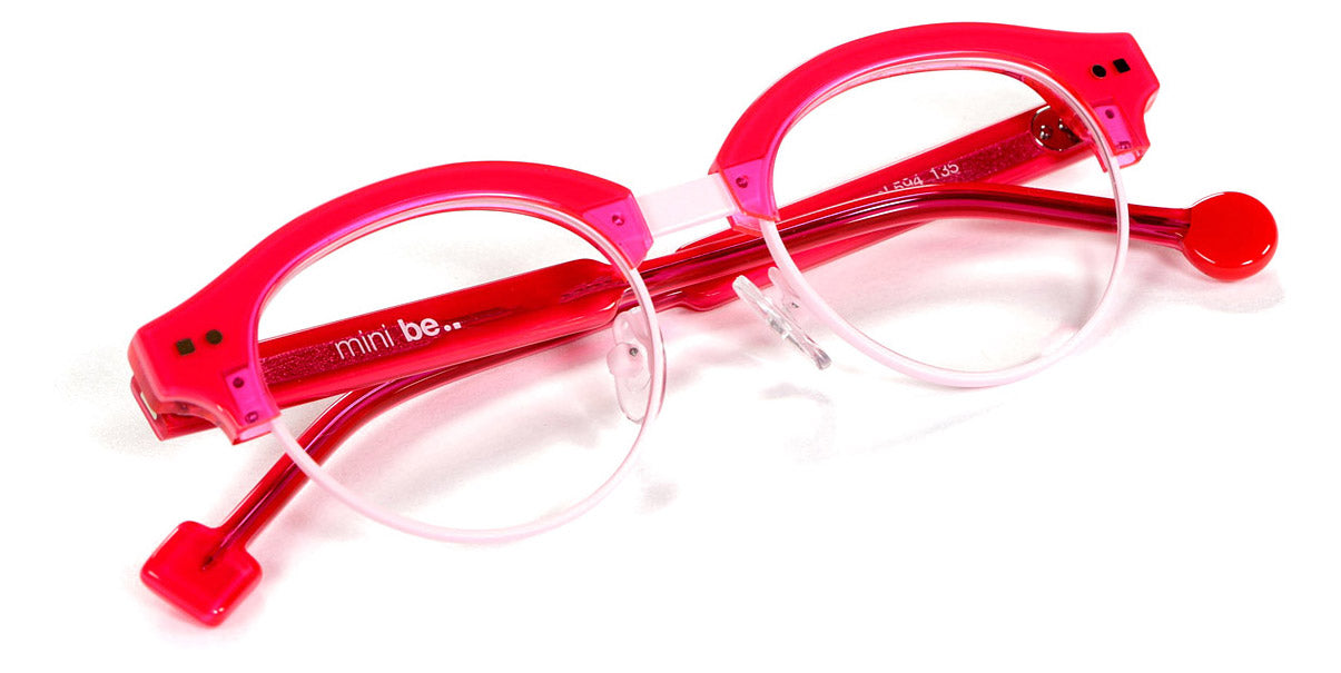 Sabine Be® Mini Be Master Pantos SB Mini Be Master Pantos 594 45 - Shiny Neon Pink/ Satin Baby Pink Eyeglasses