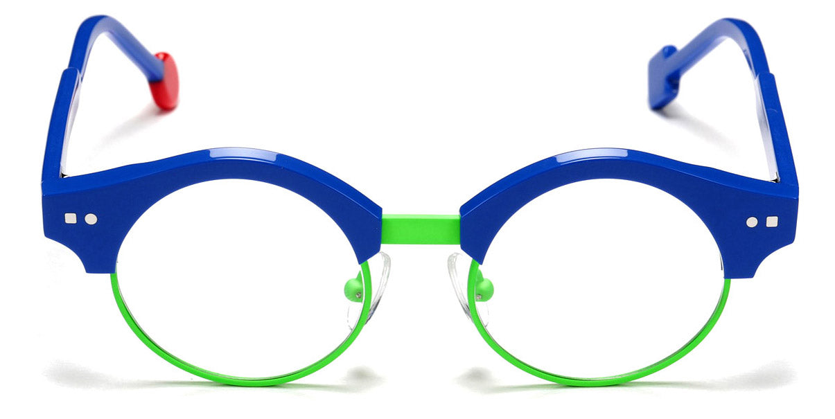 Sabine Be® Mini Be Master Round SB Mini Be Master Round 585 42 - Shiny Majorelle Blue / Satin Neon Green Eyeglasses