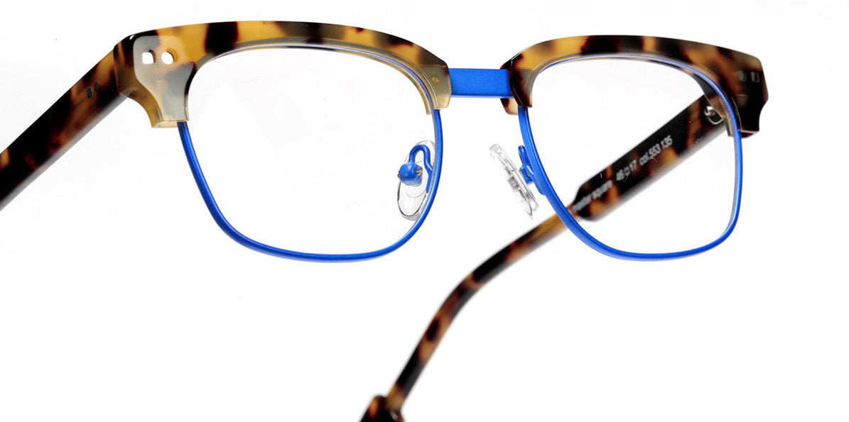 Sabine Be® Mini Be Master Square SB Mini Be Master Square 553 45 - Shiny Tokyo Tortoise / Satin Blue Majorelle Eyeglasses