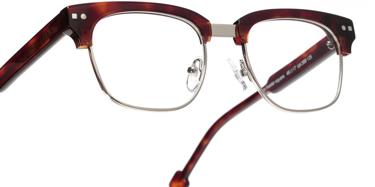 Sabine Be® Mini Be Master Square SB Mini Be Master Square 589 45 - Shiny Cherry Tortoise / Polished Palladium Eyeglasses