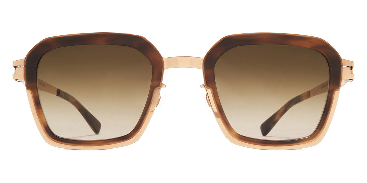 Mykita® MISTY MYK MISTY A80 Champagne Gold/Galapagos / Raw Brown Gradient 50 - A80 Champagne Gold/Galapagos / Raw Brown Gradient Sunglasses