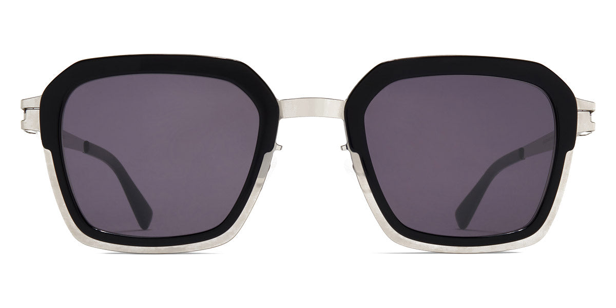 Mykita® MISTY MYK MISTY A81 Shiny Silver/Black / Cool Grey Solid 50 - A81 Shiny Silver/Black / Cool Grey Solid Sunglasses