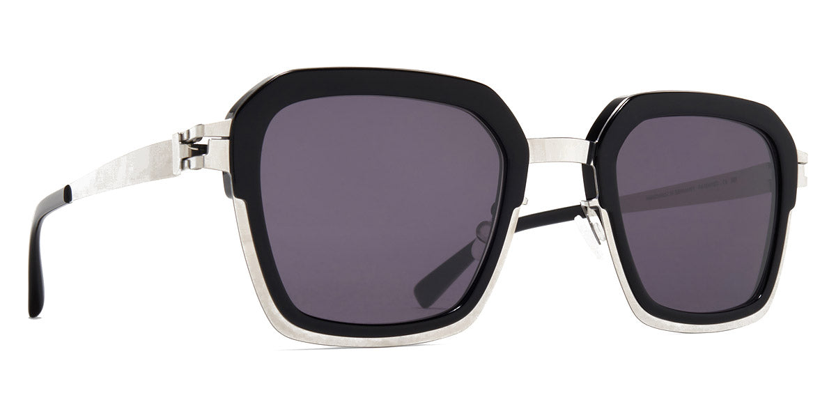 Mykita® MISTY MYK MISTY A81 Shiny Silver/Black / Cool Grey Solid 50 - A81 Shiny Silver/Black / Cool Grey Solid Sunglasses