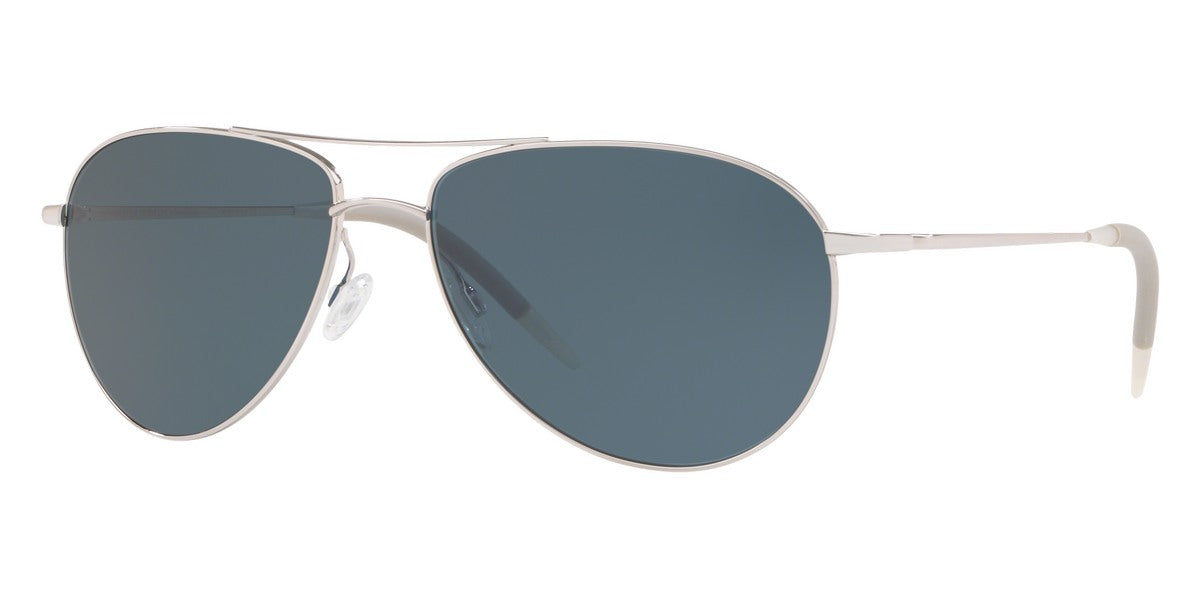 Oliver Peoples® Benedict OV1002S 50363R 59 - Silver / Blue Polarized Sunglasses