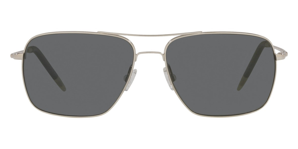 Oliver Peoples® Clifton OV1150S 5036P2 58 - Silver / Midnight Polarized Glass VFX Sunglasses