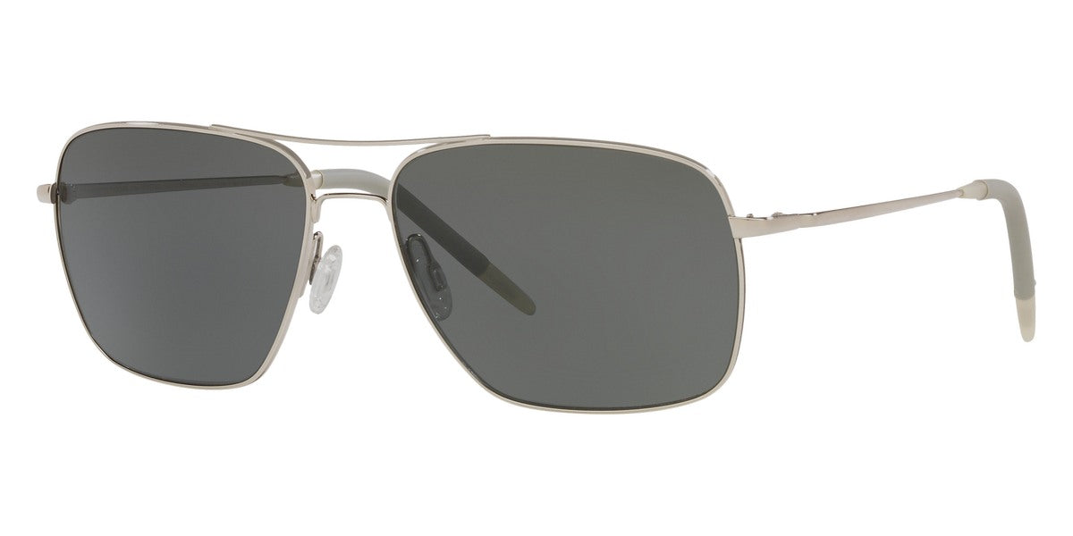 Oliver Peoples® Clifton OV1150S 5036P2 58 - Silver / Midnight Polarized Glass VFX Sunglasses