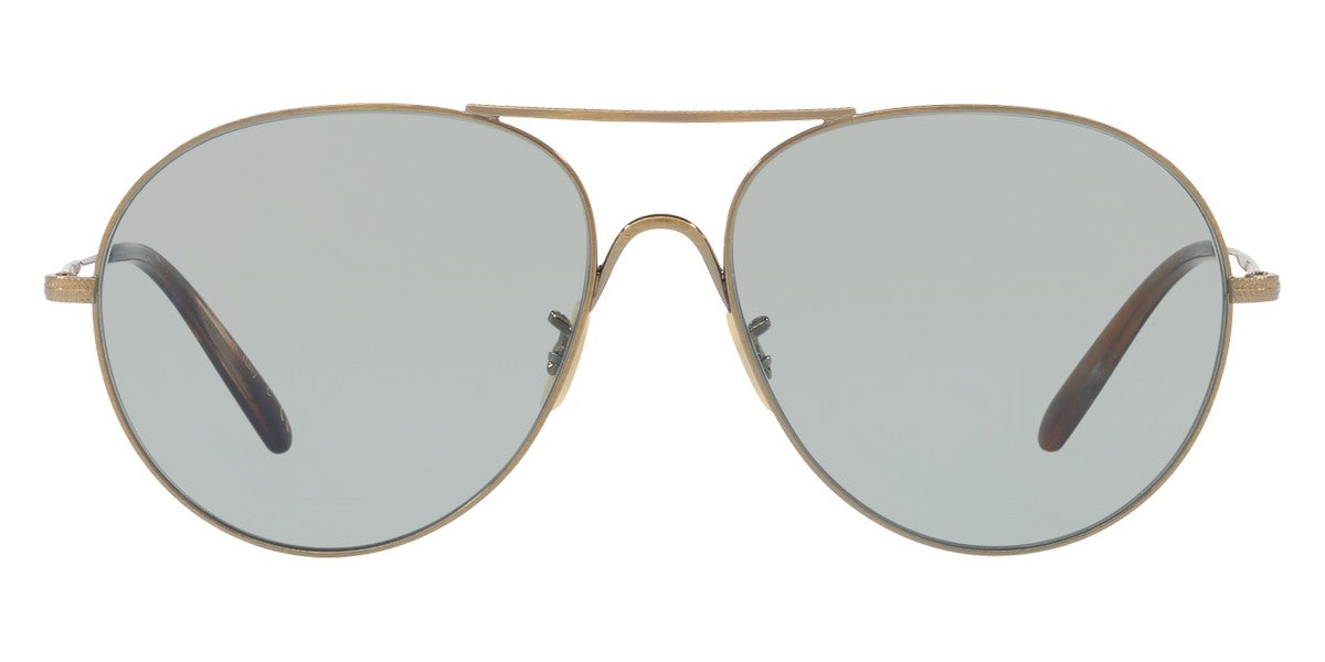 Oliver Peoples® Rockmore OV1218S 503952 58 - Antique Gold - Green Sunglasses