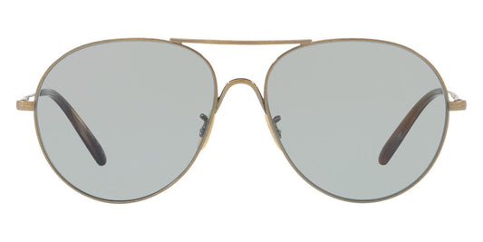 Oliver Peoples® Rockmore OV1218S 503952 58 - Antique Gold - Green Sunglasses