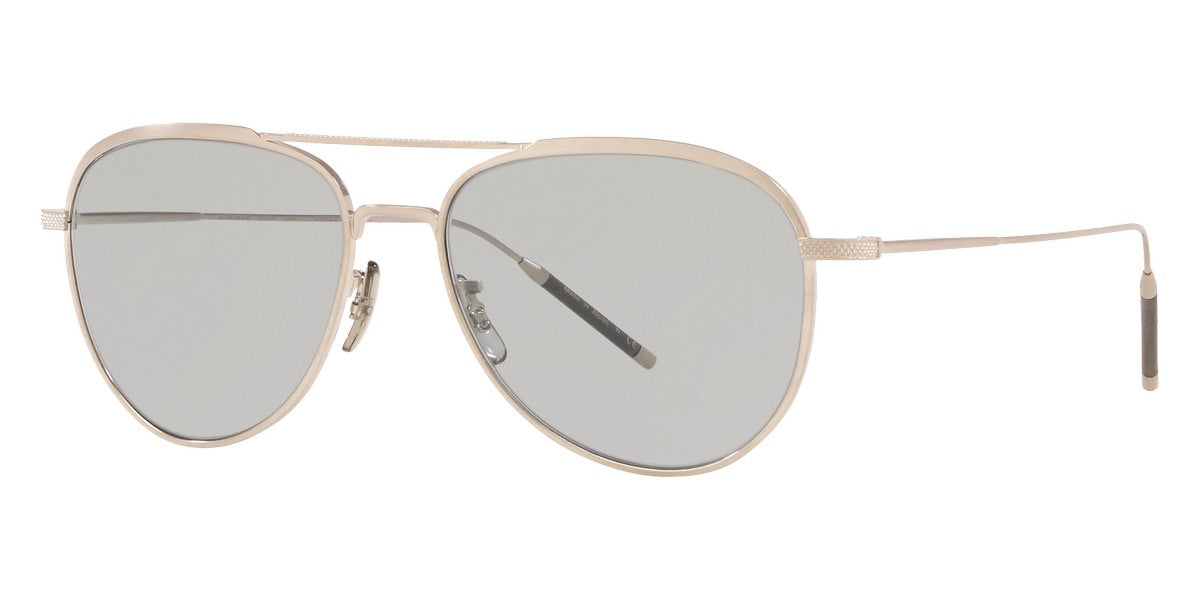 Oliver Peoples® Tk-3 OV1276ST 5254R5 56 - Brushed Silver/Ash Blue Wash Photochromic Sunglasses