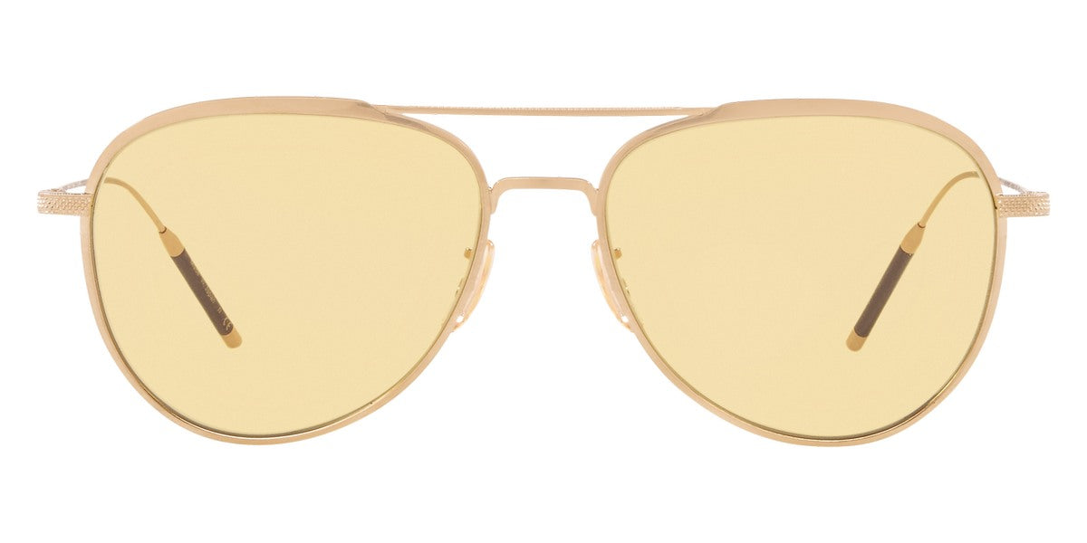 Oliver Peoples® Tk-3 OV1276ST 5311R6 56 - Brushed Gold/Yellow Wash Sunglasses