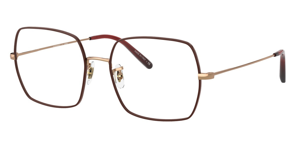 Oliver Peoples® Justyna OV1279 5037 54 - Rose Gold/Burgundy Eyeglasses