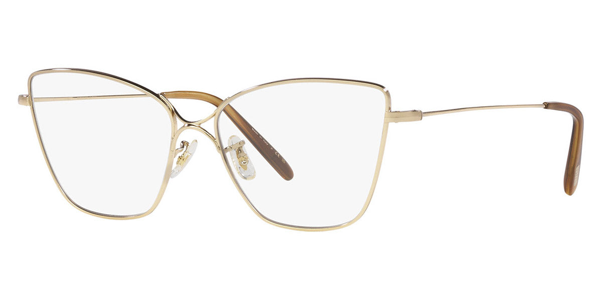 Oliver Peoples® Marlyse OV1288S 5145SB 55 - Gold / Demo Lens Blue Light Filter Sunglasses