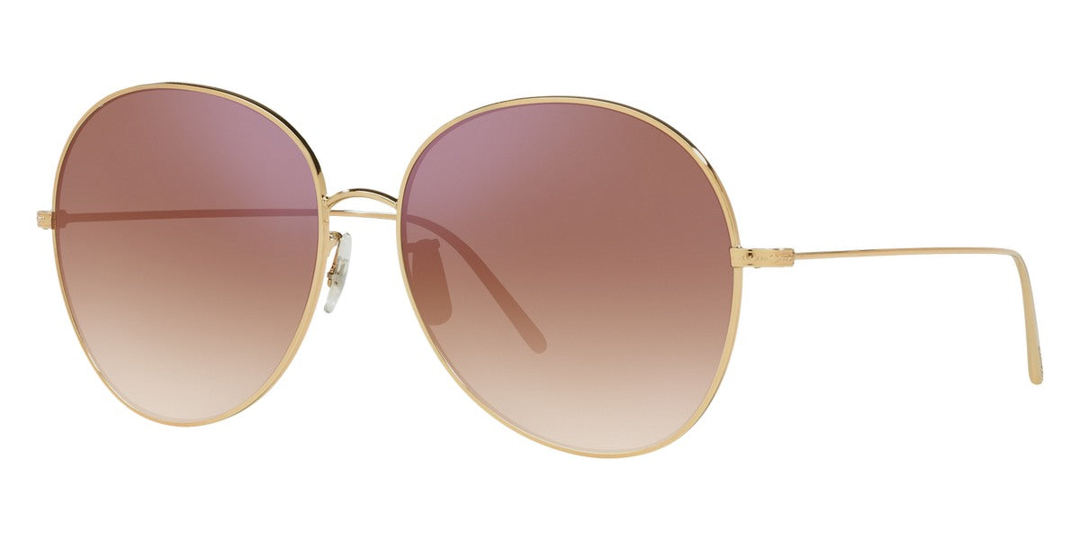 Oliver Peoples® Ysela OV1289S 50373i 60 - Rose Gold / Maroon Gradient Mirrored Sunglasses