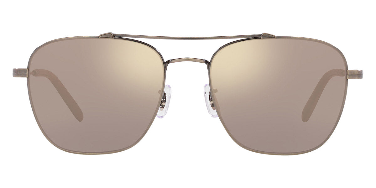 Oliver Peoples® Marsan OV1322ST 52445D 55 - Antique Pewter/Chrome Taupe Photochromic Sunglasses