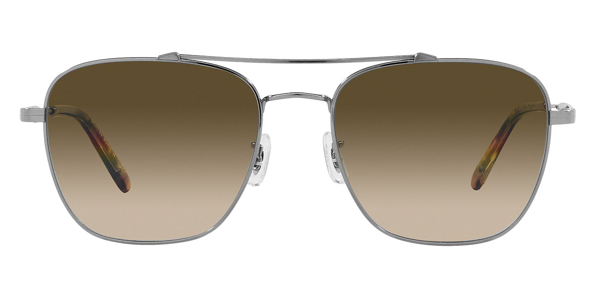 Oliver Peoples® Marsan OV1322ST 525485 55 - Brushed Silver/Chrome Olive Photochromic Sunglasses