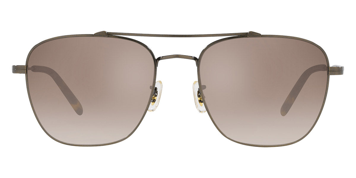 Oliver Peoples® Marsan OV1322ST 5284Q1 55 - Antique Gold/Brown Gradient Mirror Sunglasses