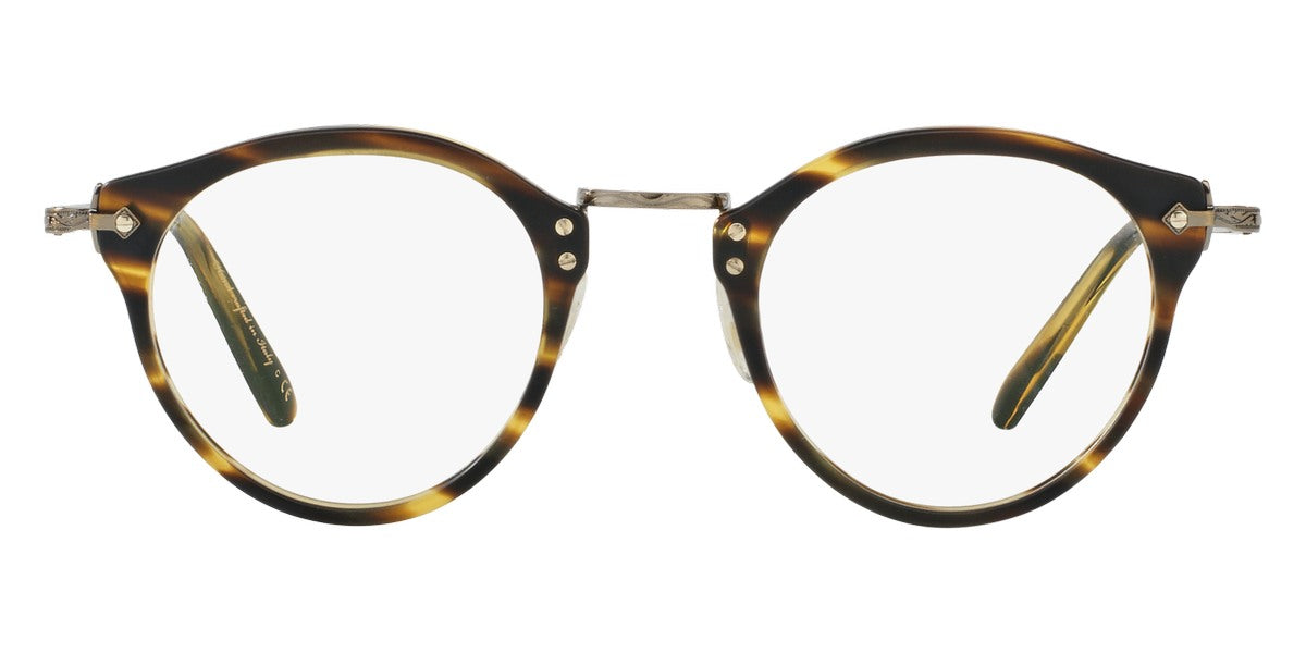 Oliver Peoples® Op-505 OV5184 1474 47 - Semi-Matte Cocobolo-Antique Gold Eyeglasses