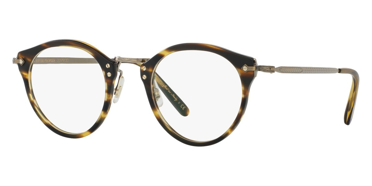 Oliver Peoples® Op-505 OV5184 1474 47 - Semi-Matte Cocobolo-Antique Gold Eyeglasses