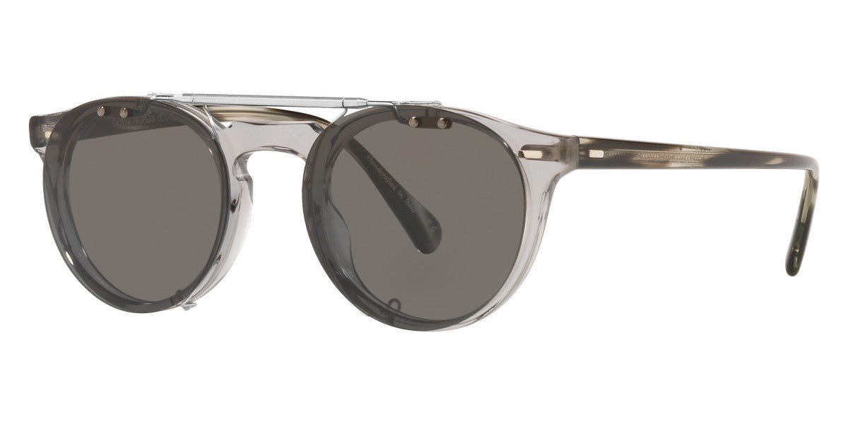 Oliver Peoples® Gregory Peck Clip-On OV5186C 5036 45 - Silver Sunglasses