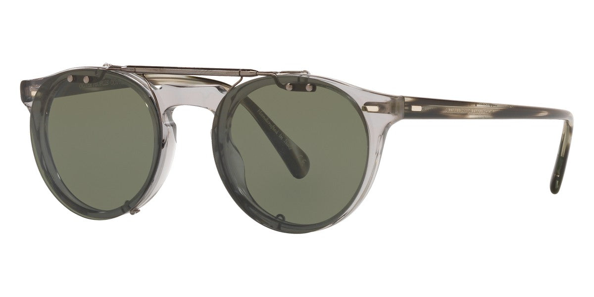 Oliver Peoples® Gregory Peck Clip-On OV5186C 5071 45 - Gunmetal Sunglasses