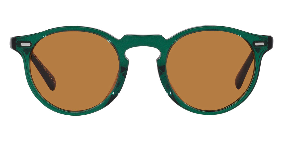 Oliver Peoples® Gregory Peck Sun OV5217S 176353 50 - Translucent dark teal / Cognac Sunglasses