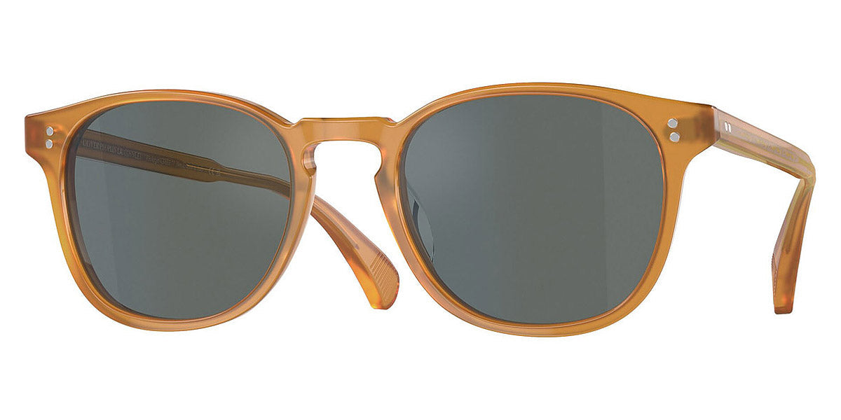 Oliver Peoples® Finley Esq. Sun (U) OV5298SU 1578W5 51 - Amber / Regal Blue Mirrored Sunglasses