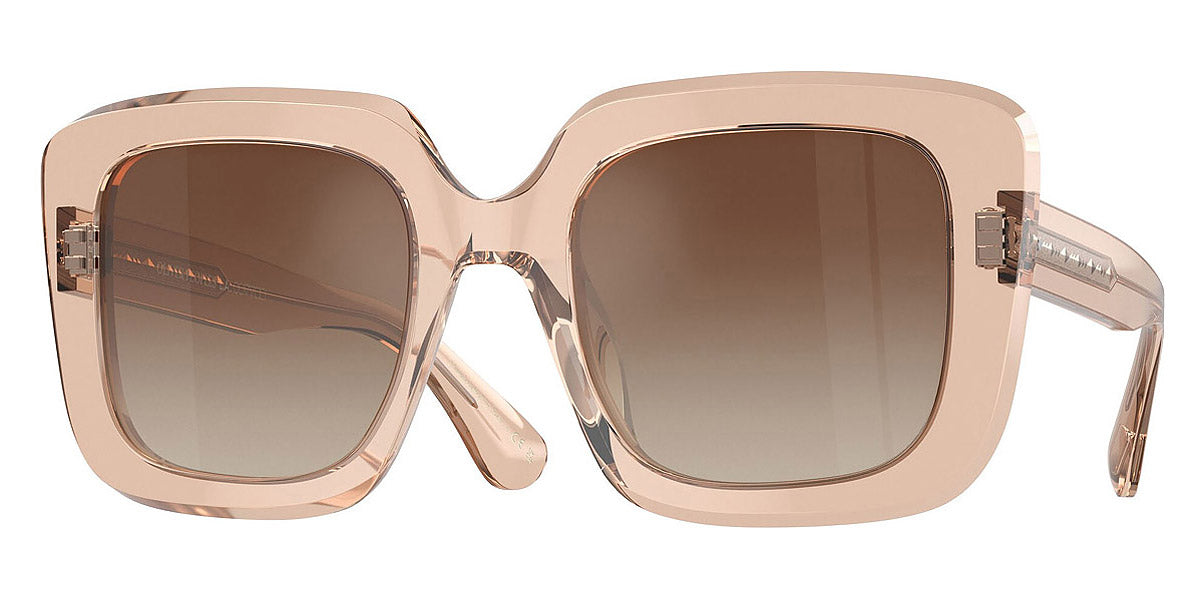 Oliver Peoples® Franca OV5443SU 1471Q1 52 - Blush / Dark Brown Gradient Mirrored Sunglasses